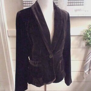 Daisy Fuentes Brown Velvet Jacket